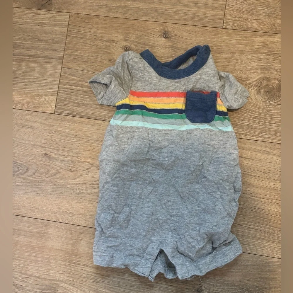 Baby Gap Striped Romper with Pocket